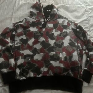 2018 rip n dip Red and Gray Camouflage Pullover Sweatshirt with sweats